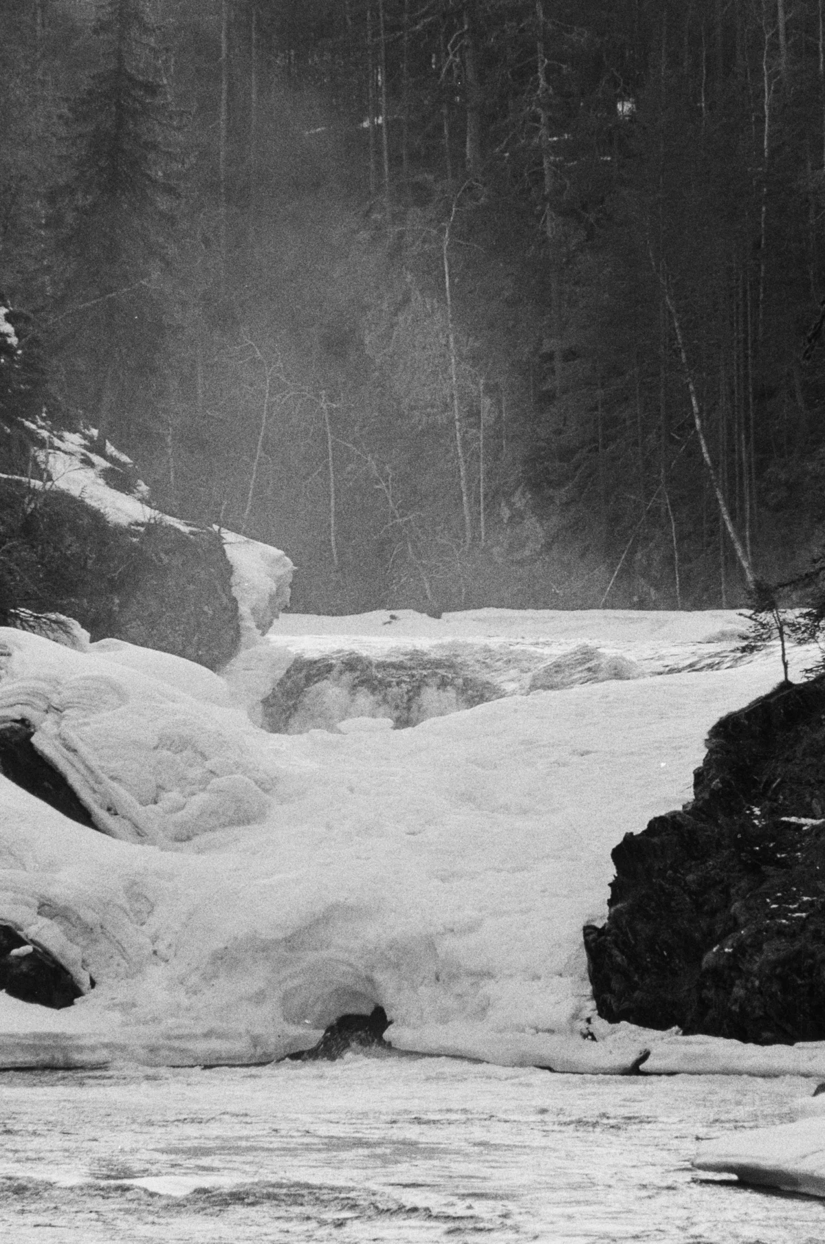 The Day the Ice Bridge Crumbled: A Close Call at Jyrävä Falls