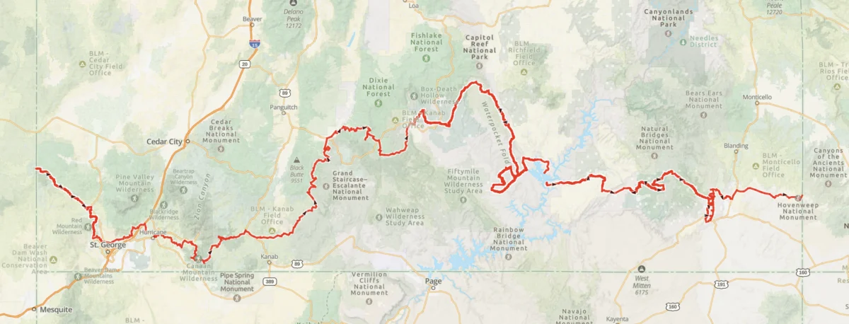 Across the Red Rock Labyrinth: An 800-Mile Odyssey Through Southern Utah